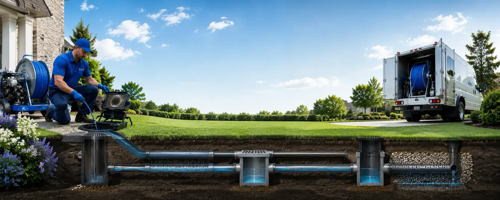 Outdoor drain cleaning information for Clay, WV